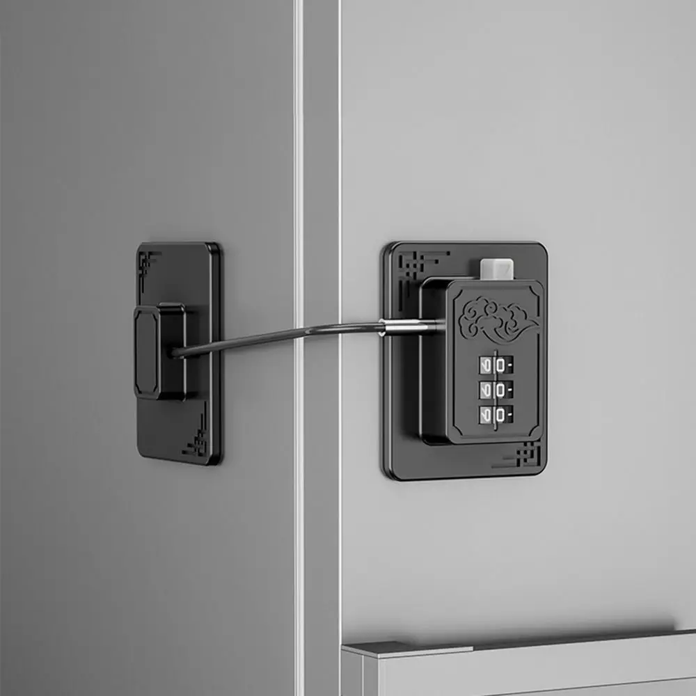 Nuevo Cerradura de seguridad para bebé, cerradura codificada para puerta de refrigerador del hogar, cerradura ajustable para gabinete, sin ventana de perforación, cerradura con contraseña Digital