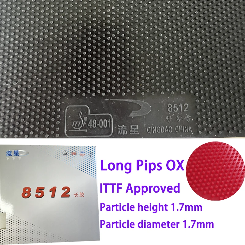 

Meteor 8512 Diamond, мелкие частицы, резина для настольного тенниса, длинные шипы, одобренная OX ITTF, резина для пинг-понга без губки, сильное вращение