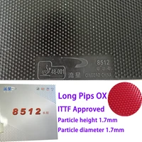 Meteor 8512 partículas pequeñas de diamante tenis de mesa goma puntas largas OX ITTF aprobado goma de ping pong sin esponja fuerte giro
