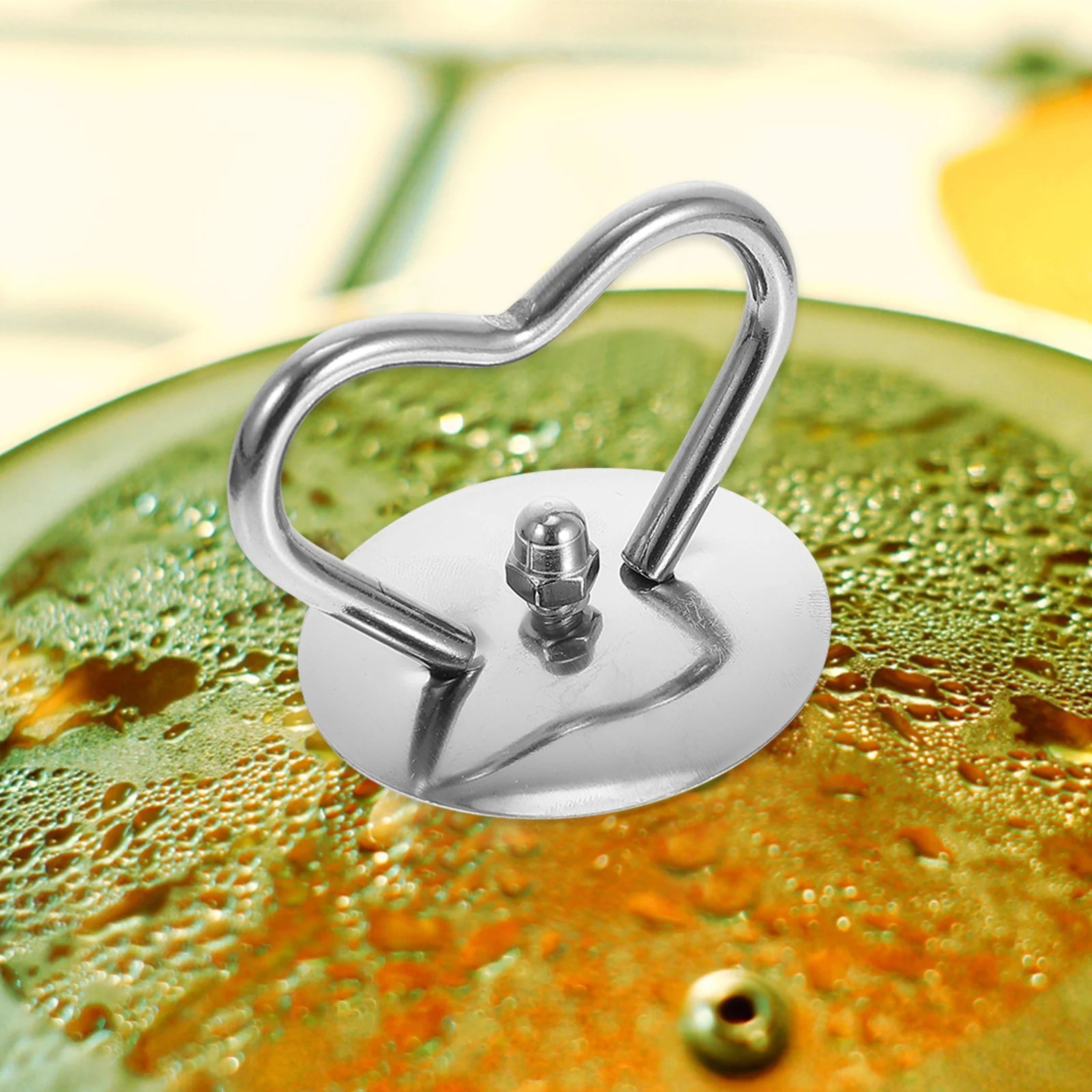 

6Pcs Pot Lid Handle Stainless Steel Cover Knob Heat Resistant Grip for Cookware Easy Install Replacement Pan Lid Grip