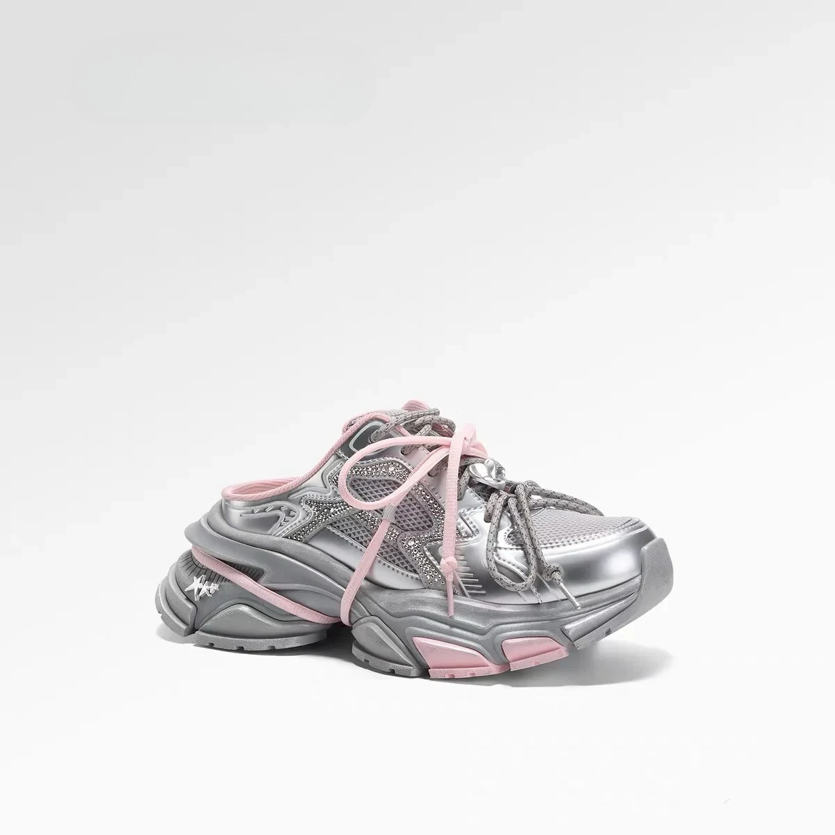 

Новые женские сетчатые дышащие тапочки Baotou, уличные женские тапочки на толстой подошве с увеличенным кружевом Baotou, женская обувь