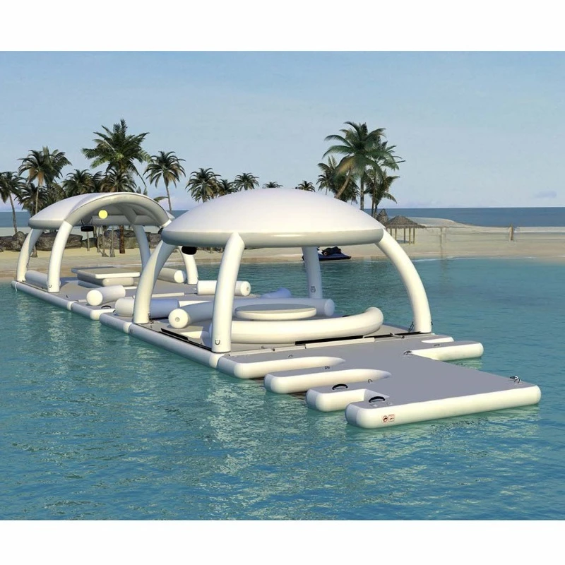 Yacht inflatable water floating platform water awning inflatable sofa water tent