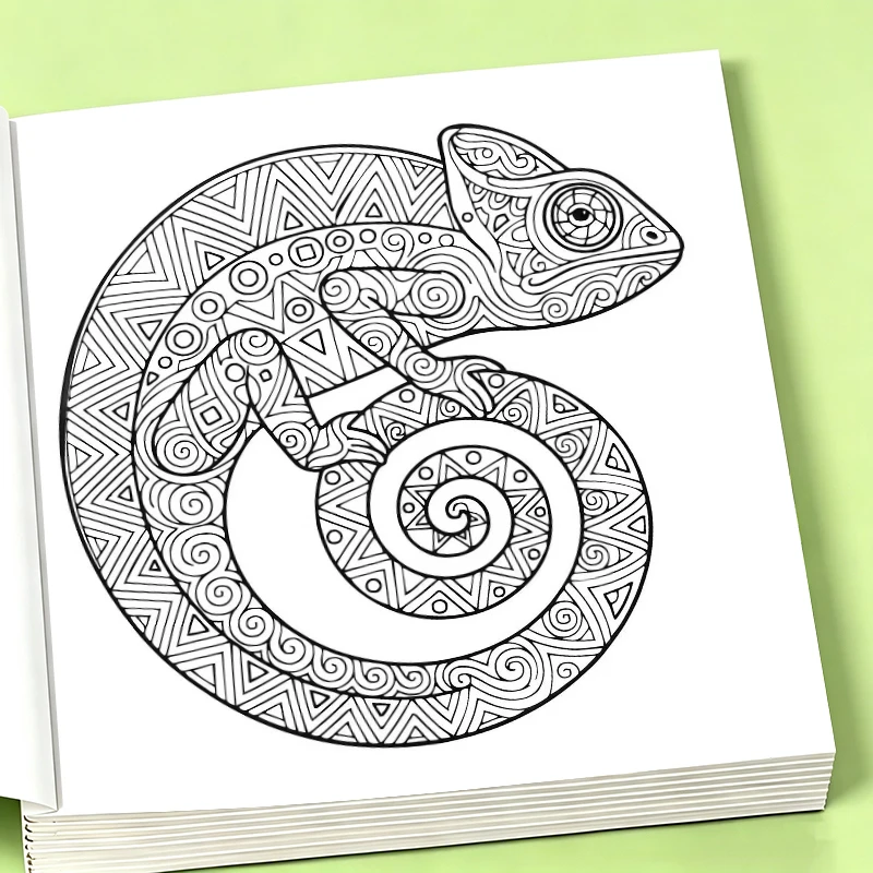 Animal Patterns Coloring Book: Fun & Relaxing Designs for Kids & Adults – Perfect for Stress Relief