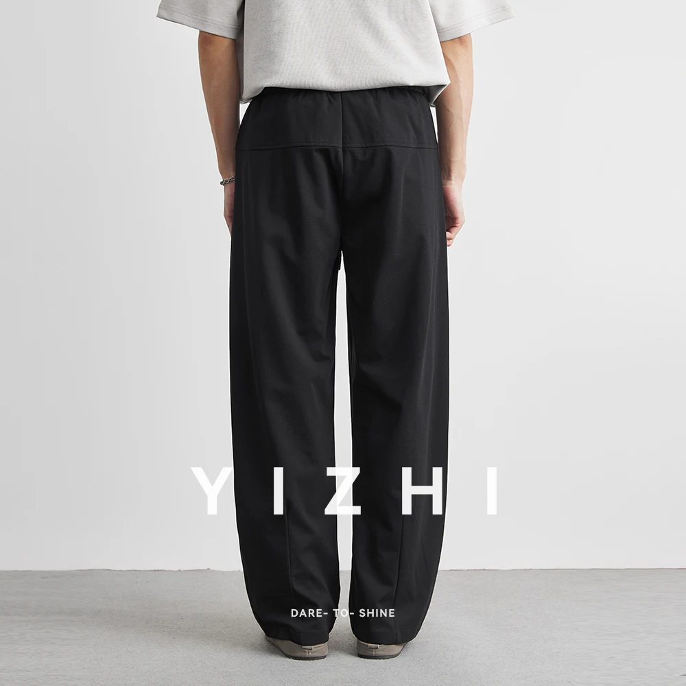 Men's Tencel Casual Pants Summer 2025 New Style Drape Loose Thin Wide Leg Pants American Straight Sports Outdoor Pants