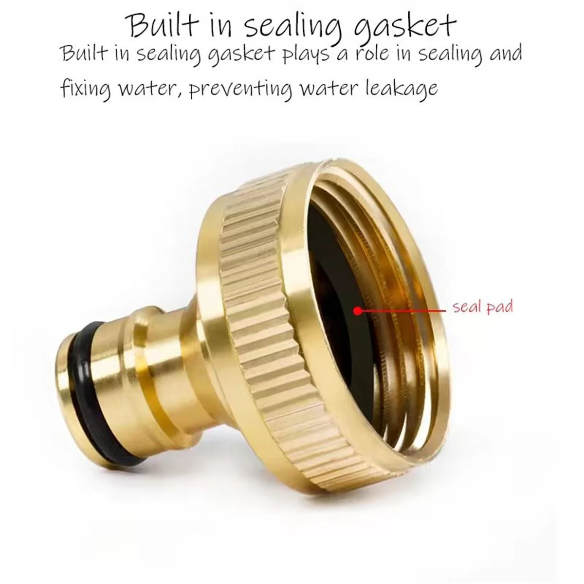 3/4 inch Threaded Garden Water Pipe Fittings, Watering Equipment, High-Pressure Cleaning Machine, Hose Fittings, Brass ﻿ view 4