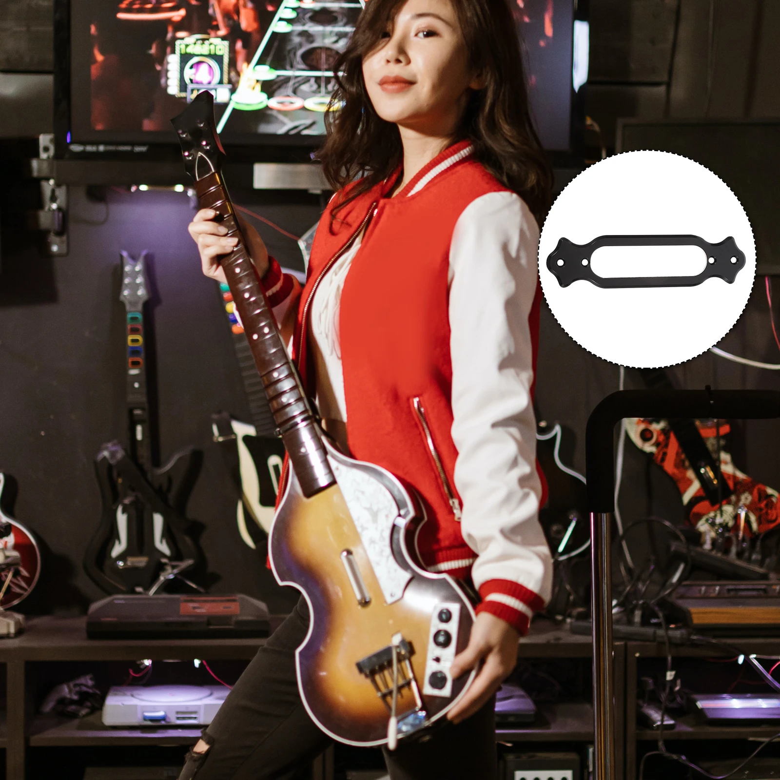 

10 Pcs Pickup Frame Sound Cover Electric Guitar Single-coil Frames Accessories Framed