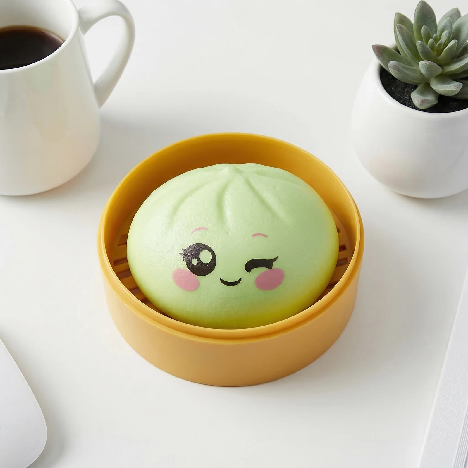 Colorful Realistic Bun Squeeze Toy Soft Steamed Stuffed Bun Stress Ball For Kids Adults Fun Sensory Toy For Stress Relief