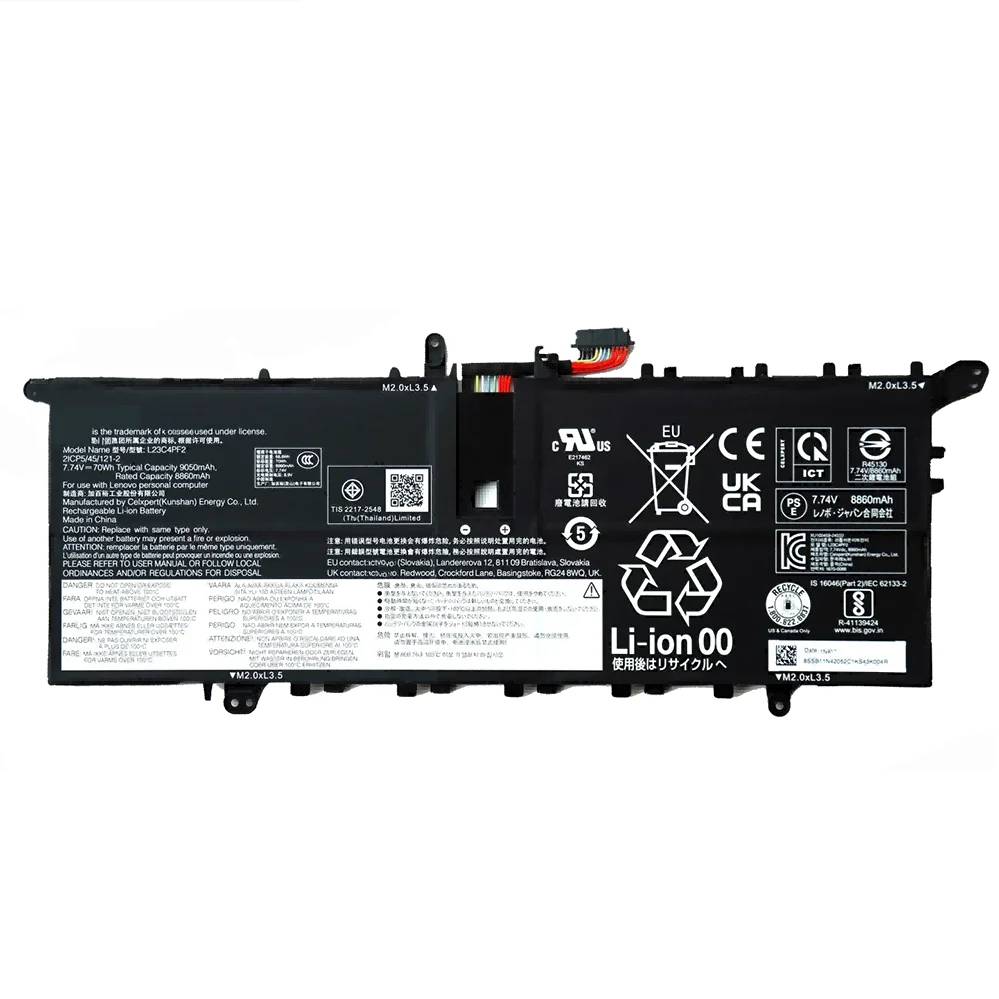 L23M4PF2 L23B4PF2 L23C4PF2 Battery for Lenovo Yoga Air 14S 15 Slim7 Gen 9 7.74V 70Wh