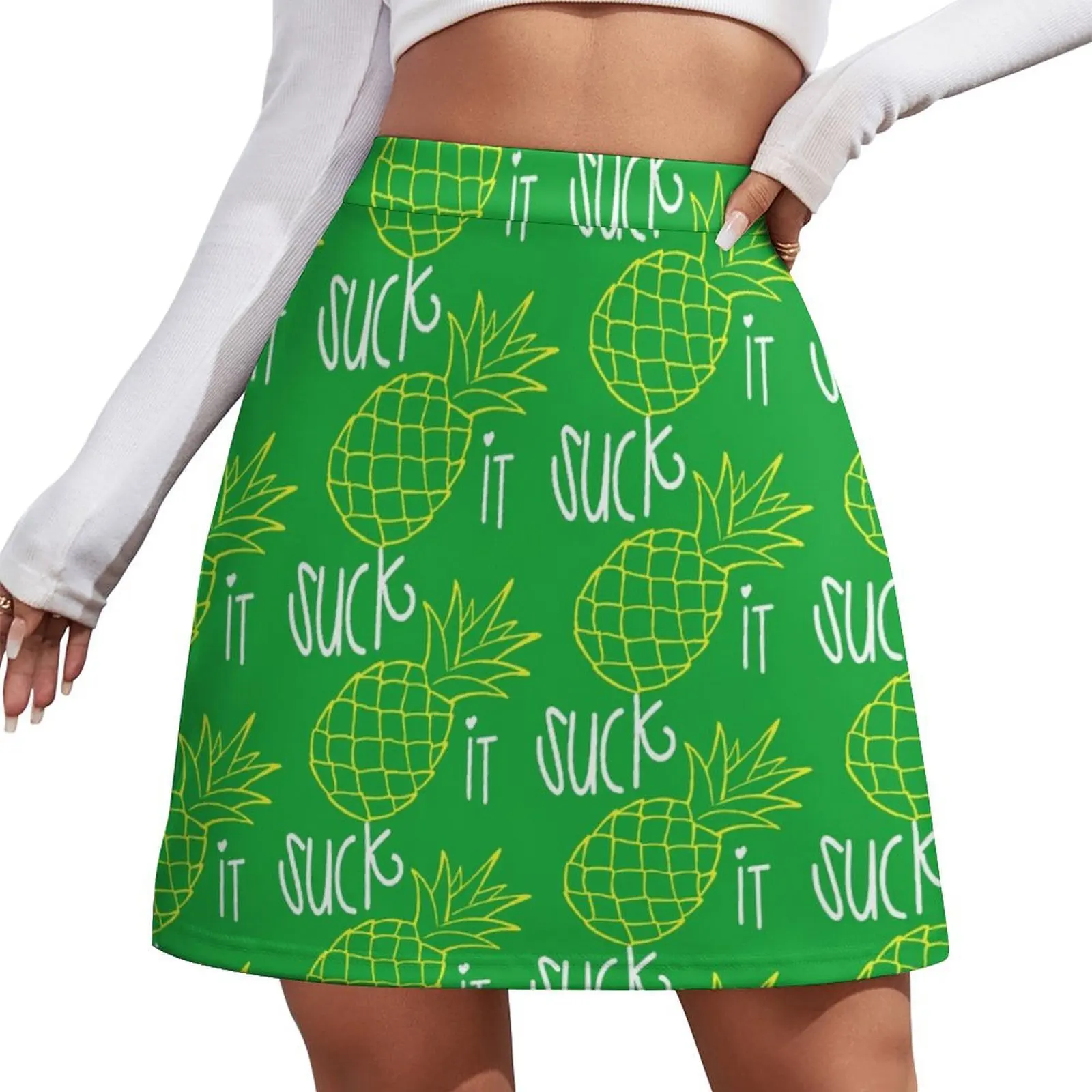 

Suck It Psych Shirt - Psychic Detective Agency - Psychcon - Pineapples Mini Skirt korean style clothes Mini Skirt