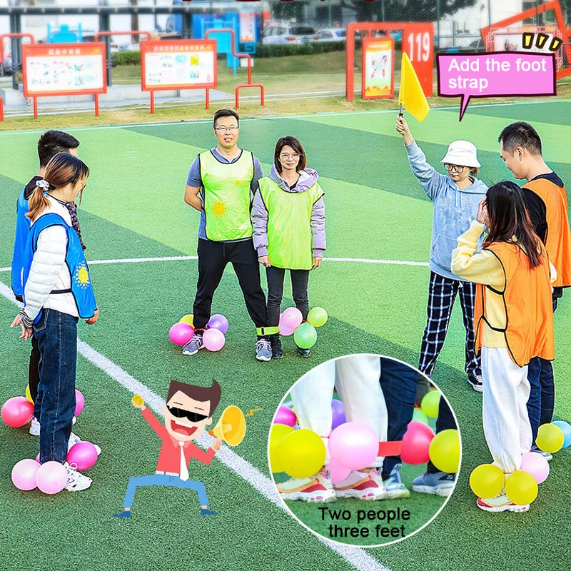 Summer Inflatable Toys Kids Adult Outdoor Team Building Step on The Balloon Games Creative Fun Party Children Interaction Sports