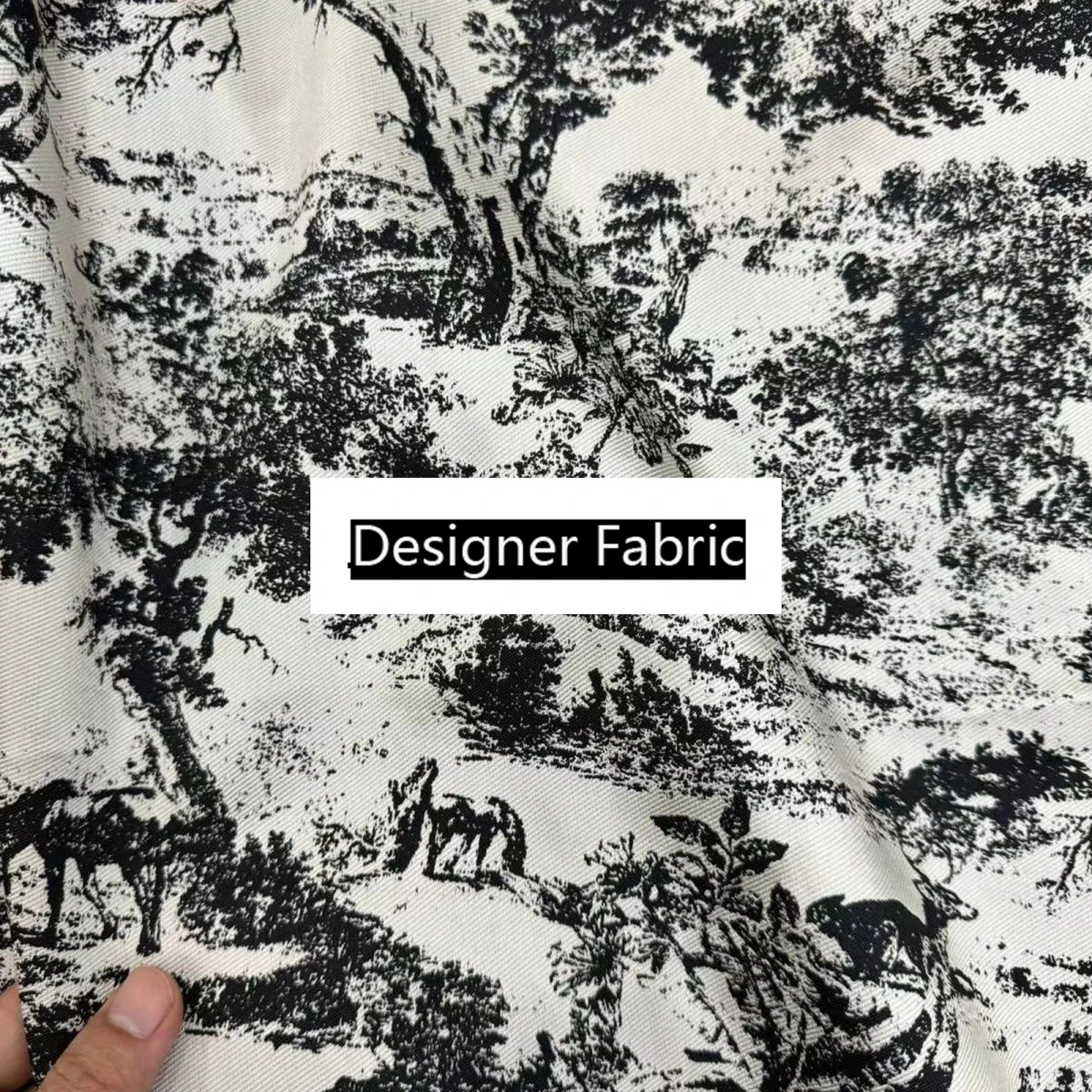 Niche Designer Fashion Doppelseitiger, garngefärbter Jacquard-Stoff, hochwertiger Bekleidungsstoff, 1 Meter