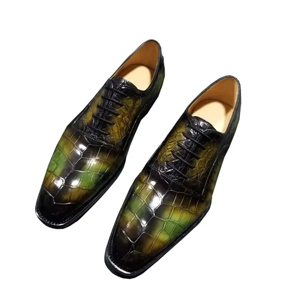 leimanxiniu new arrival men dress shoes male formal shoes men crocodile  shoes