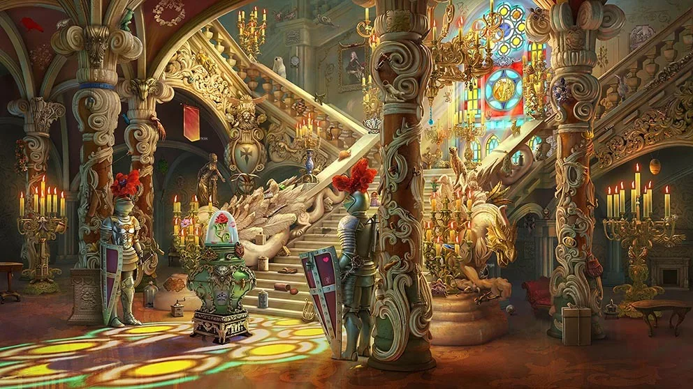 Piękno tła dla fotografii bestia czerwony dywan schody tło strony Opera zamek pałac sala balowa dekoracje ślubne kurtyny