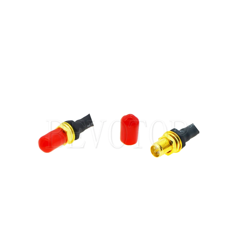 100pcs/Lot 6mm ϕ6 Protective Cover Rubber Covers Dust Cap Red for SMA Female Connector or Metal Tubes