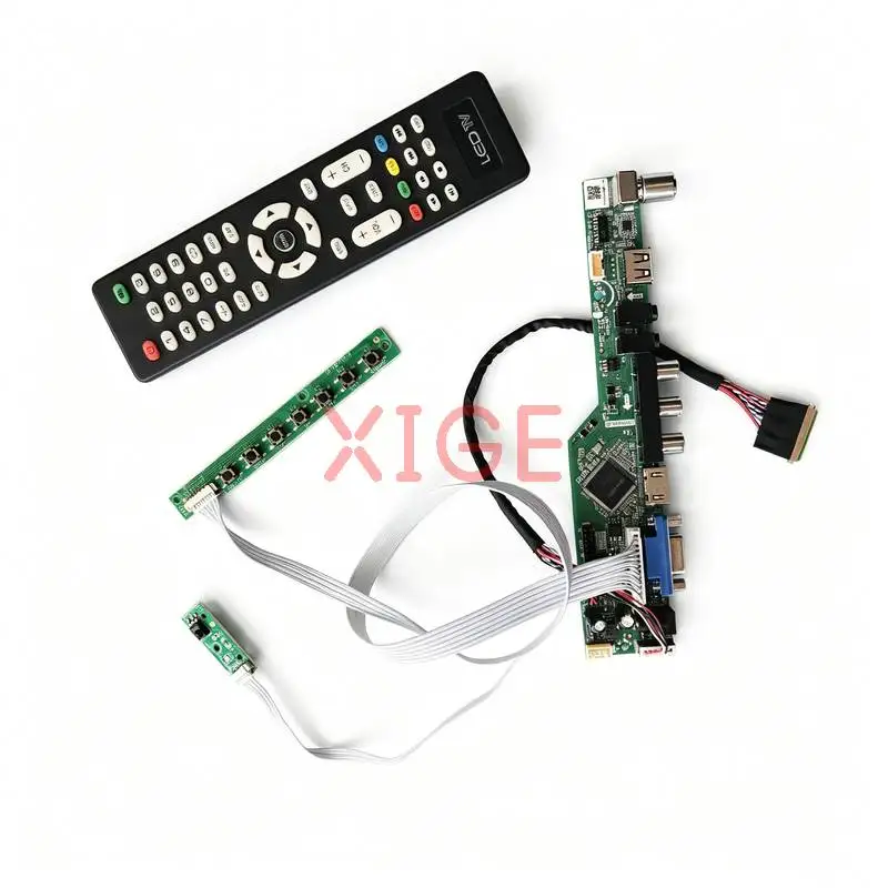 Controller Drive Board Fit LTN101NT02 HT101WSB N101L6 N101LGE 1024x600 1024*600 Laptop Panel HDMI+VGA+AV+USB 40-Pin LVDS DIY Kit