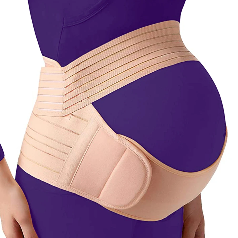 Cinto de Maternidade Ajustável para Mulheres, Cintura, Cinto de Apoio do Abdômen, Faixa de Barriga, Protetor de Roupas Traseiras