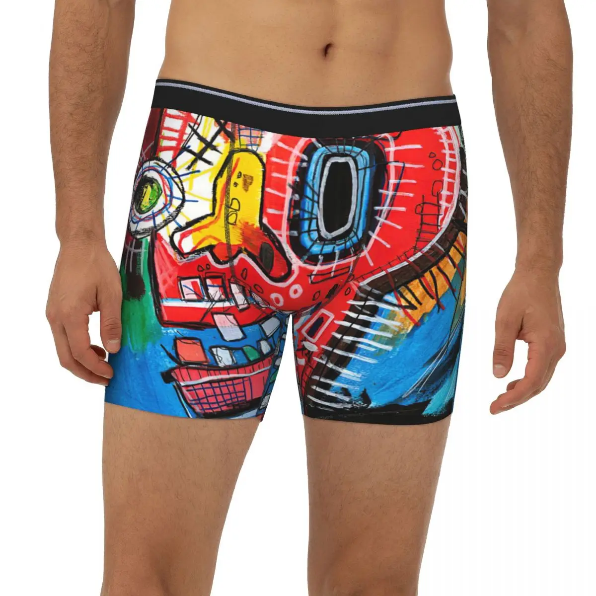 

Art Graffiti Underpants Breathbale Panties Male Underwear Boxer Briefs extended underwear