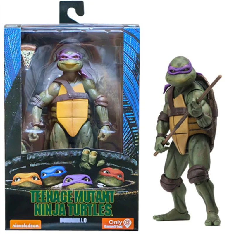 NECA Filmversion Teenage Mutant Ninja Turtles TMNT Leonardo Raphael Donatello Actionfigur Desktop-Ornament