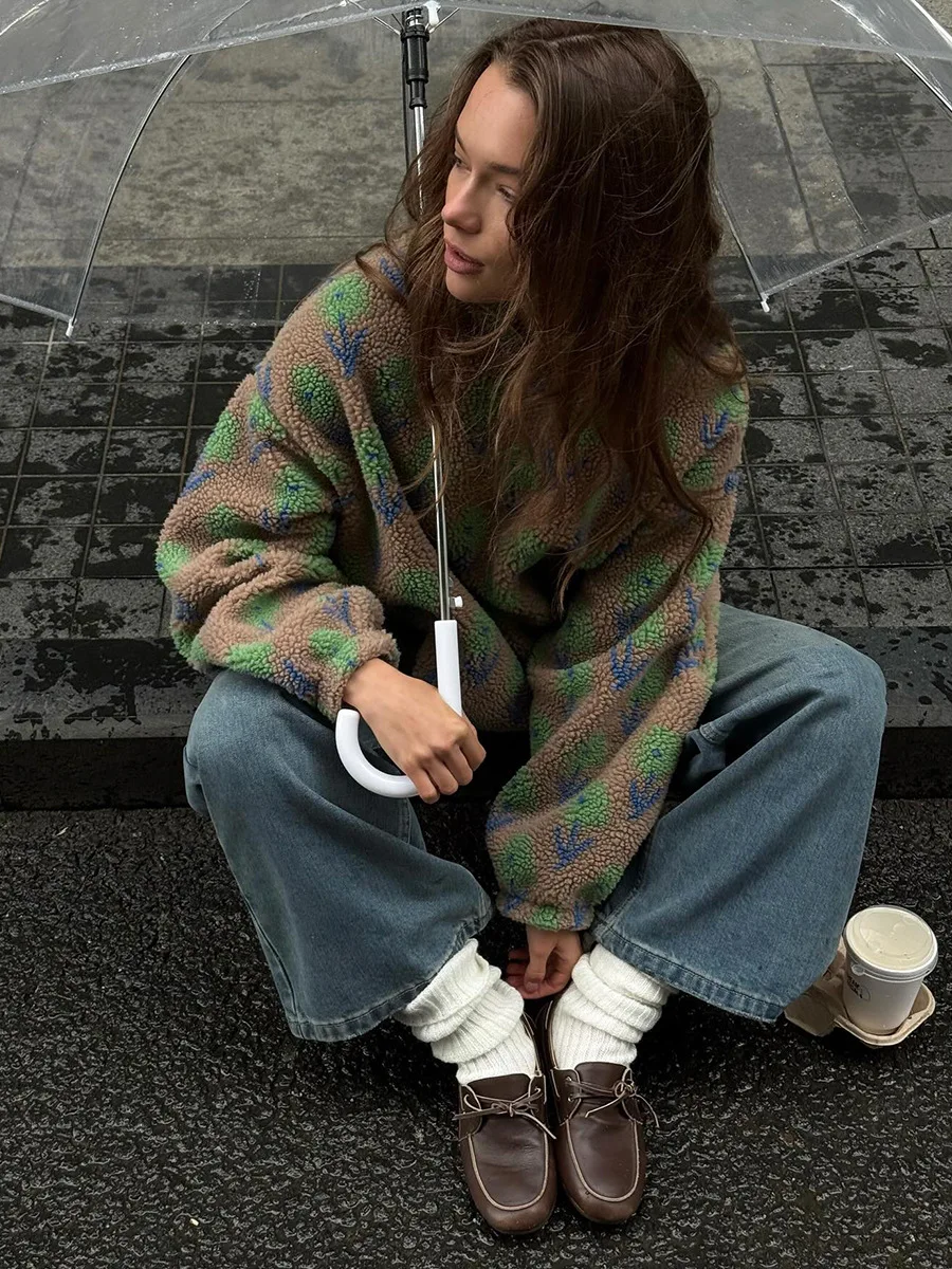 Women's Autumn Winter Fleece Half Zip Hoodies - Bornladies