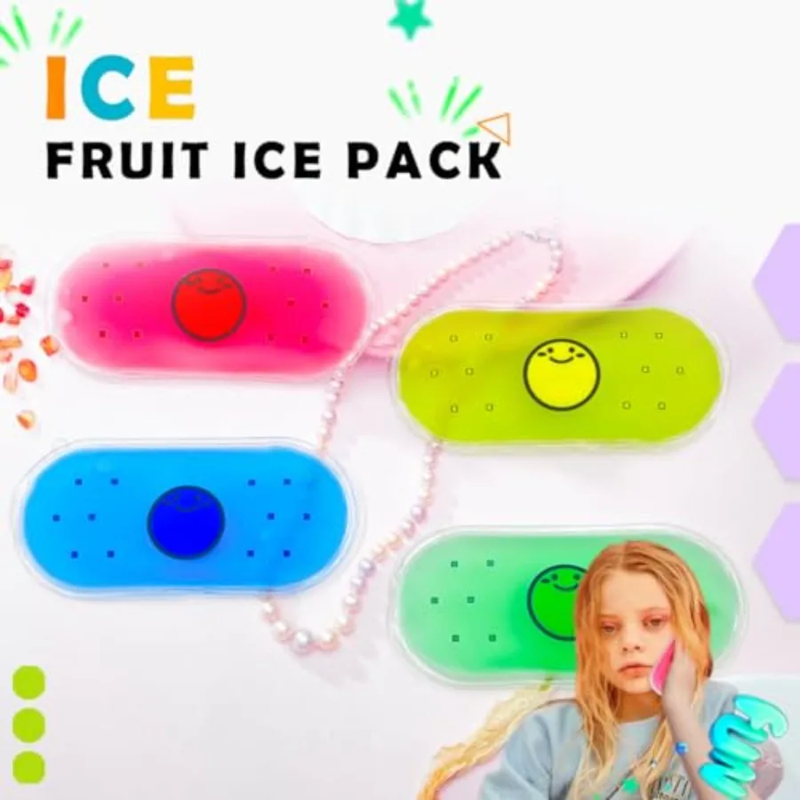 Ice Pack, Hot or Cold Pack Gel Cooling Pad, Reusable for Injuries Medical Health, Swelling and Pain Relief, Tired Eyes, Child I
