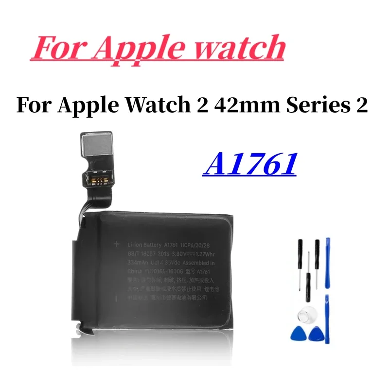 

New A1761 Battery 334mAh For Apple Watch 2 42mm Series 2 A1761 A1758 A1769 Battery + Free Tools