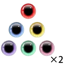 Blyth Dolls Glass Eyes 10mm/12mm/14mm/16mm/18mm/20mm/25mm Animal Cat Dragon Eyes Handmade Photo Round Glass Cabochons