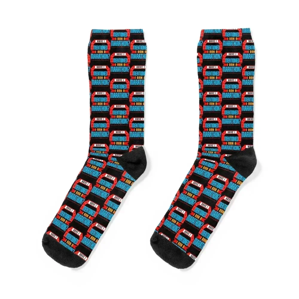 

Have I Mentioned I Ran A Marathon Socks sports stockings man gift Designer Man Socks Women's