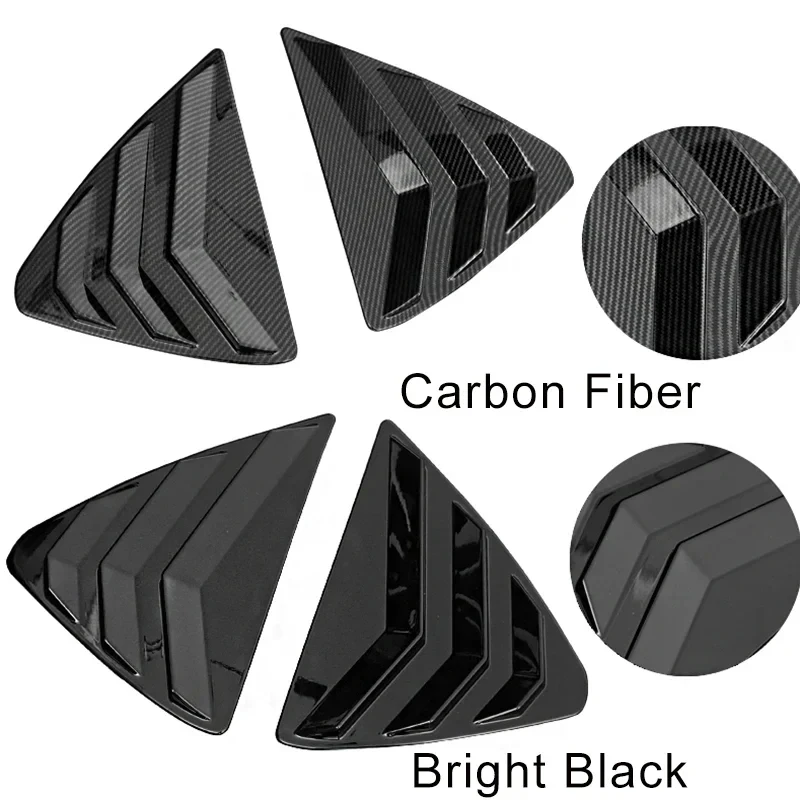 For Mazda CX-5 CX5 2017 2018 2019 2020-2023 ABS Plastic Rear Window Quarter Louver Cover Side Vent Trim Car Adhesive Accessories view 4