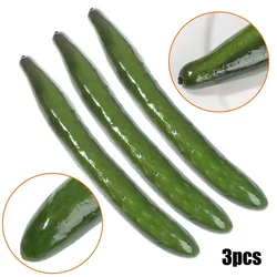 3pc Artificial Fake Cucumber Aubergine Brinjaul Model Hotel Restaurant Store Shop Decor Simulation Vegetables Photo Props