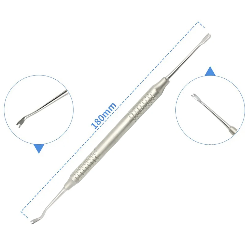 2PCS Dental Orthodontic Elastic Ligature Tie Placer Tool Twirl-On Ligature Ring Placing Applicator Archwire Placement Product