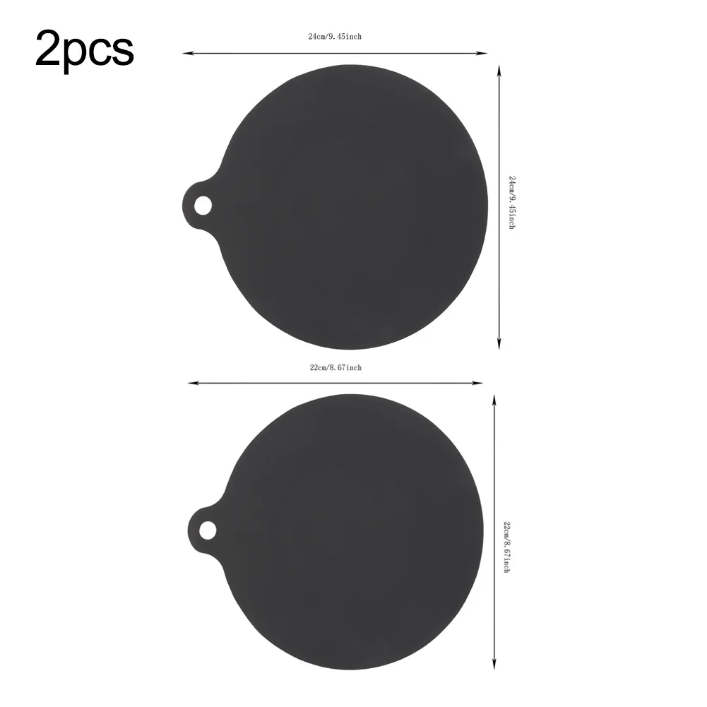 4pc 22/24cm Electromagnetic Stove Mat High-Temperature Silicone Induction Cooktop Mats Non-Slip Protection For Kitchen Appliance