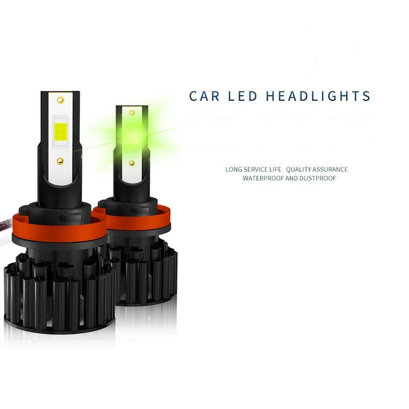 Super Bright 4000Lm 24W Green Lemon LED Headlight HB3 H4 H7 H11 9005 9006 Bulbs Fog Light Retrofit 12V