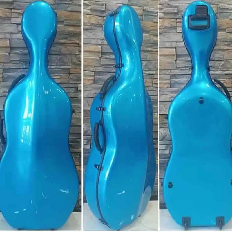 Goede Kwaliteit Carbon Cello Case 4/4 7/8 3/4 1/2 1/4 Koolstofvezel Composiet Multi-color Waterdichte Cello doos Cello Medeplichtige