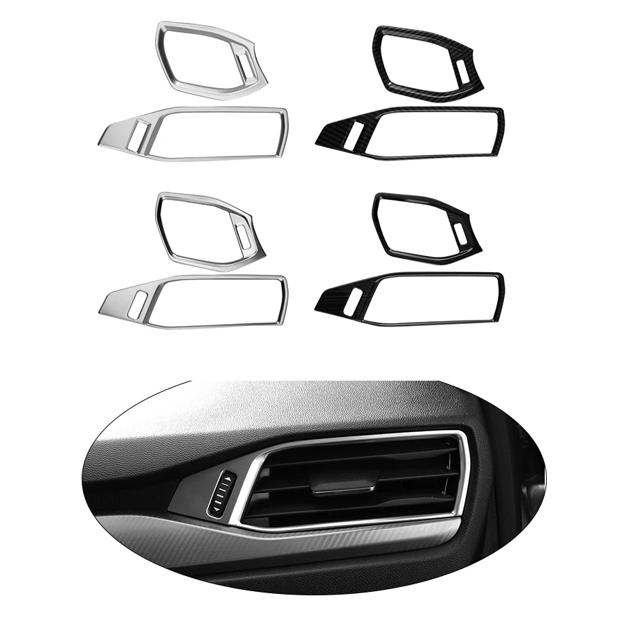 2Pcs A/C Air Condition Outlet Vent Cover Trim Sticker for Ford Focus 4 MK4 2019 2020 LHD Car Styling Accessories