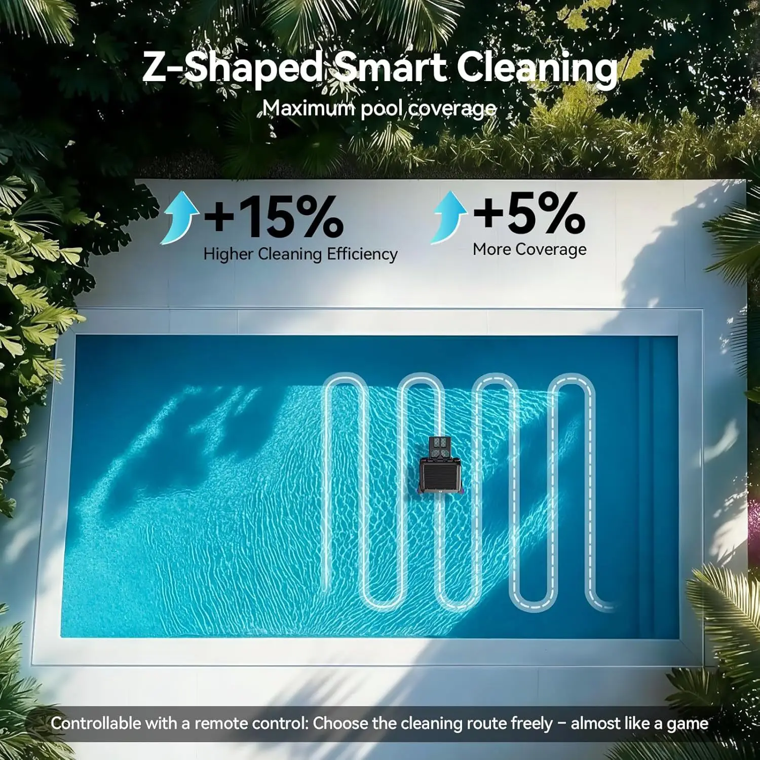 Remote Control Intelligent Control Solar Driven Automatic Robot Pool Surface Slag Sprinkler Cleaner