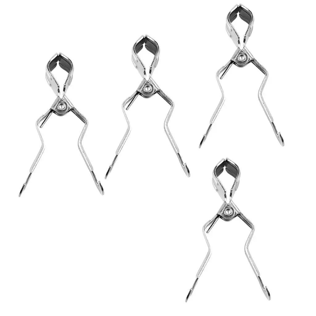 4pcs Outdoor Camping Cookware Paper Holder Hanger Clip Clamp on Tent Pole image 4