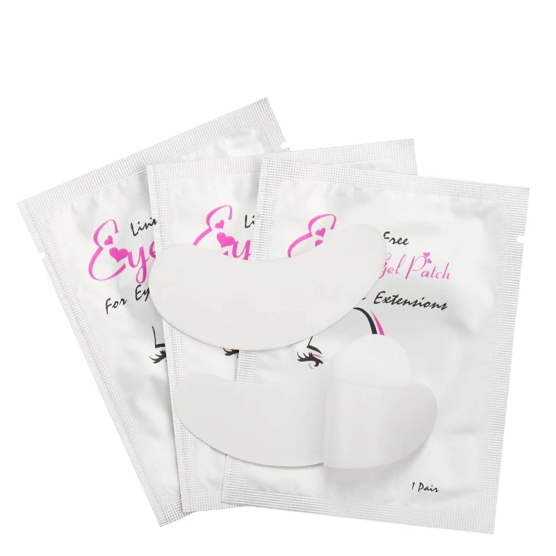 100 pares de remendos para cílios, gel de hidrogel, atacado, extensão de cílios postiços sob almofadas para os olhos, ferramentas de maquiagem