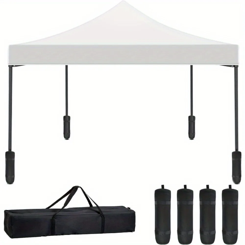 

10x10 Pop Up Canopy 420D Oxford Canopy Tent Waterproof Silver Coating Canopy