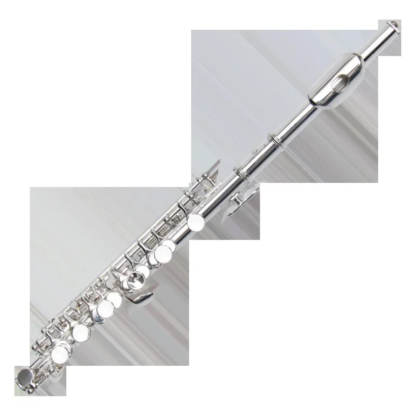 

Beginners Introductory Piccolo Instrument in Key C White Bronze Silver Plated Student Western Flute Short