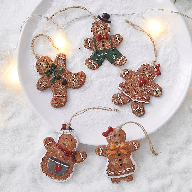 Christmas Decoration Gingerbread Doll Pendant Christmas Tree Gingerbread Doll Small Pendant Christmas Decoration Accessories