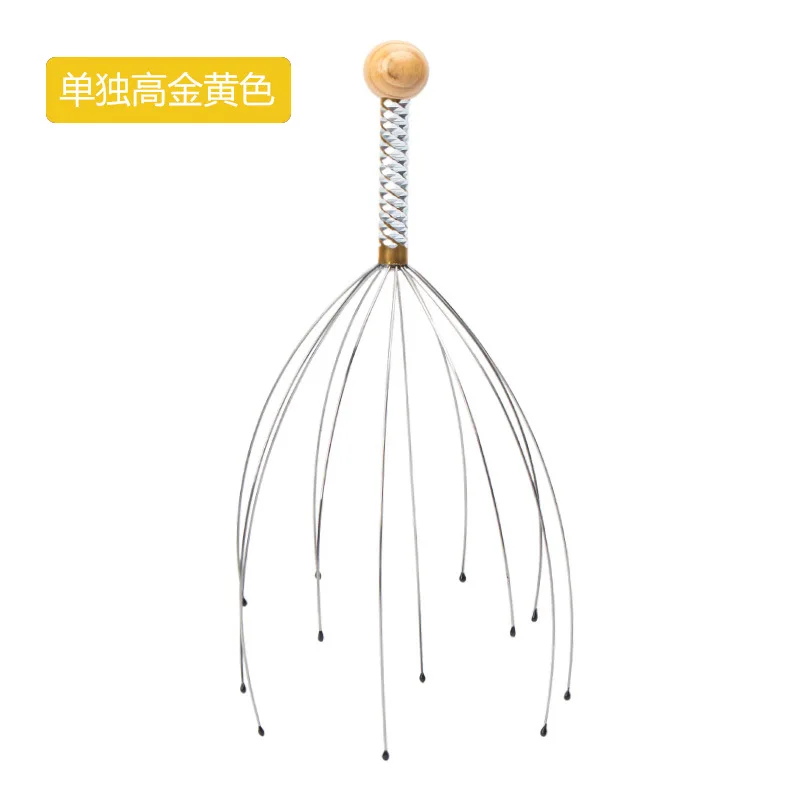 Octopus Massager Scalp Massager Relaxation Body Massager Removing Muscle Tension Tiredness Metal Head Relax Massager