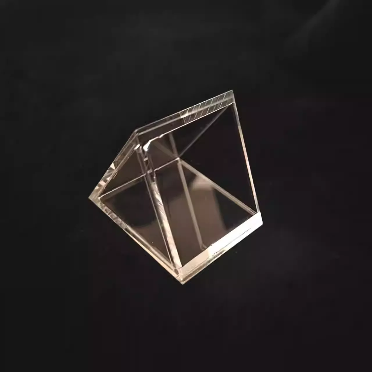 Hollow Equilateral Triangular Prism 40*40*40*33mm Optical Refraction Physics Spectroscopy Experiment Equipment