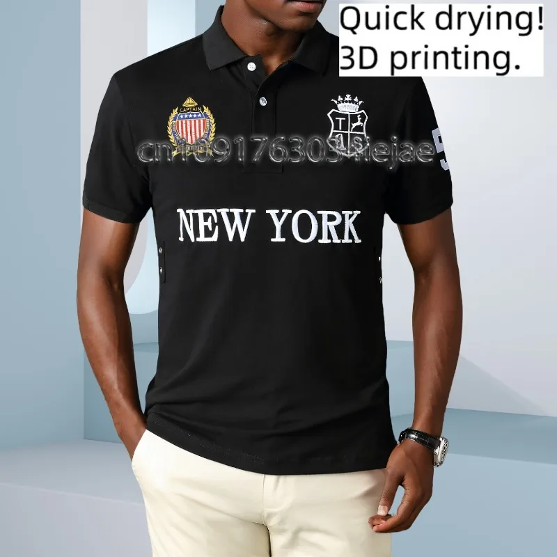 

MOTO-The 3D printed pattern of the men's POLO shirt is classic and fashionable, and it is breathable