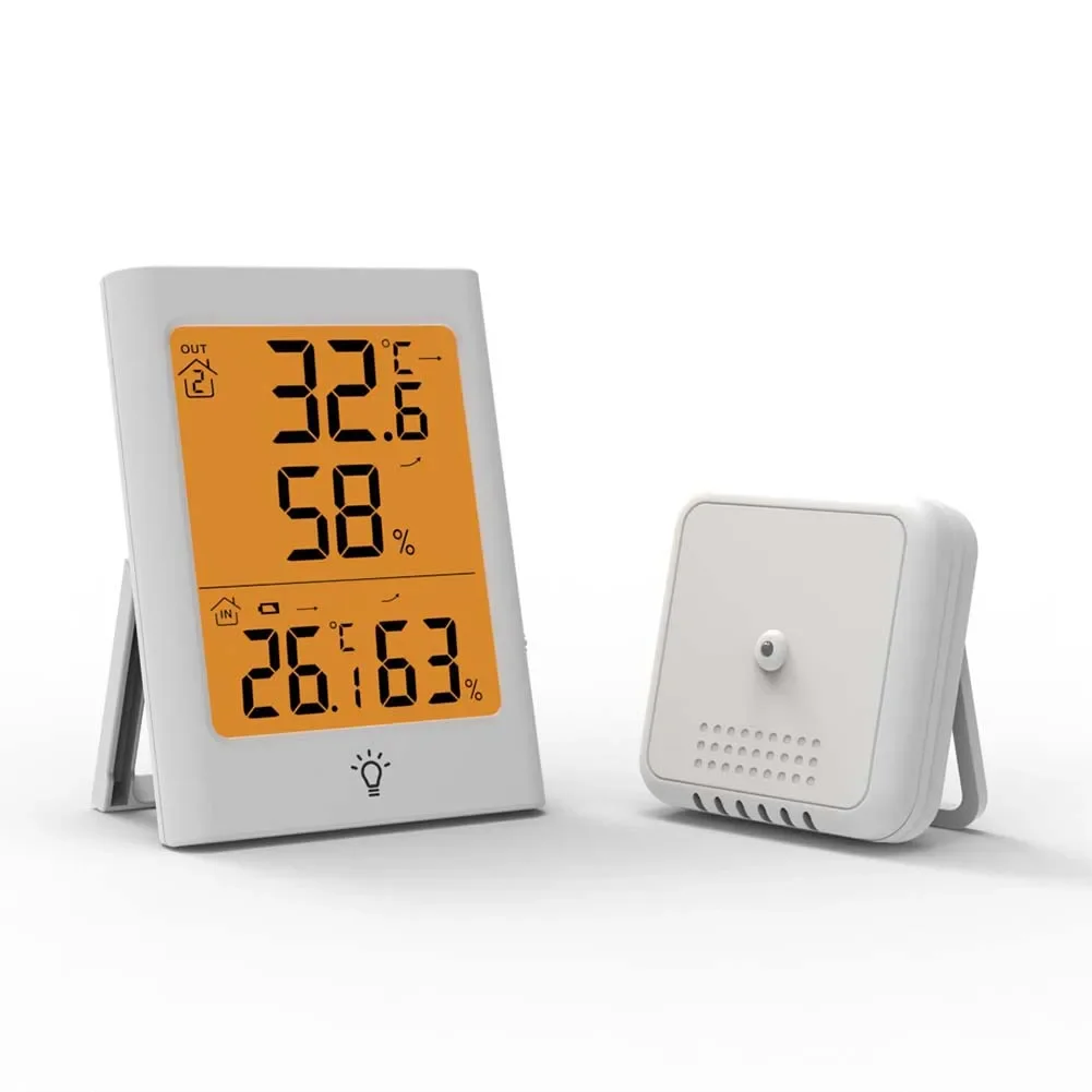 

Electronic Thermometer Electronic Thermometer 115*79*22MM Digital Thermometer Wireless Transmission Battery Powered