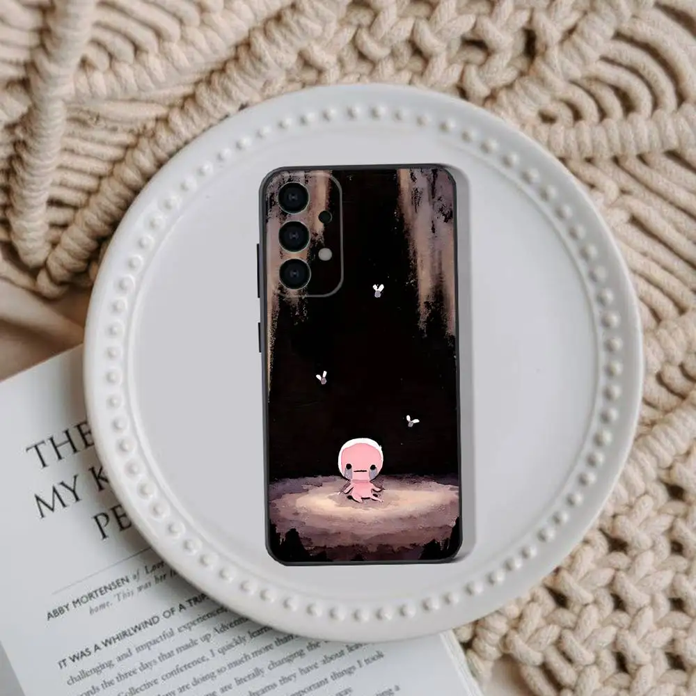 حافظة هاتف I-Isaac لهاتف Samsung A73,72,51,53,52,71,22,5G,Note,J7,8,9 غلاف ناعم أسود كلاسيكي متعدد الاستخدامات