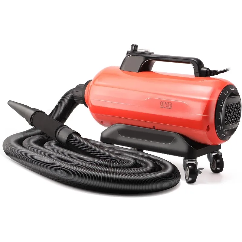 Air Cannon Car Dryer Blower, 3000W Auto Car Wash Dryer, Air Cannon Car Dryer with 4 Wheels&30-Foot Flexible Hose