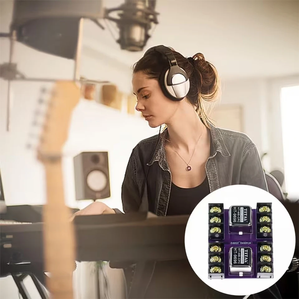 HT-9696 Symmetrischer und unsymmetrischer Audio-Isolator, Permalloy Audio-Trenntransformator 600:600 20Hz-20KHz – Detail 5