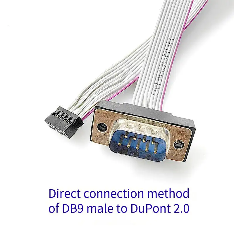 Cable de puerto serie DB9 con espaciado de 2,54 MM, placa base de 9 pines, línea COM, chasis de puerto serie RS232, línea deflectora integrada