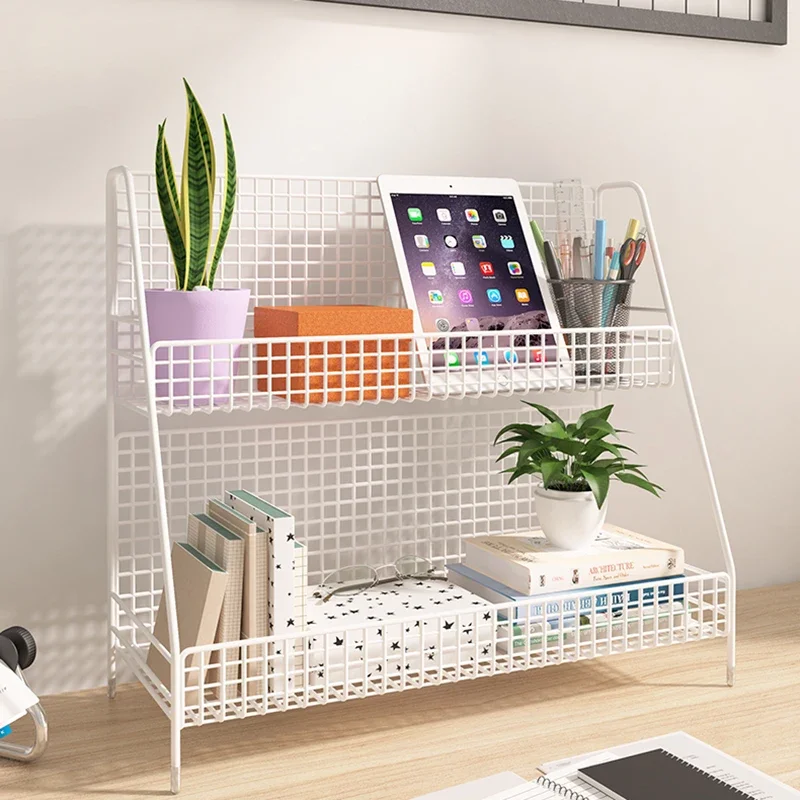 

Table Iron Shelf Aesthetic Magazine Document Girls Dormitory Shelf Bedroom Snack Beautiful Gazetelik Rafta Furniture
