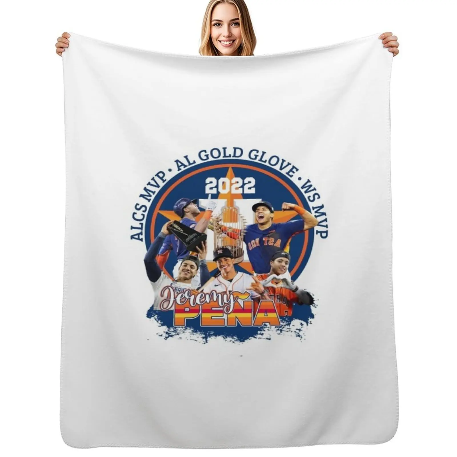 

Jeremy Pena Baseball World Series Throw Blanket Sofa Quilt Hairy for babies Thin Blankets